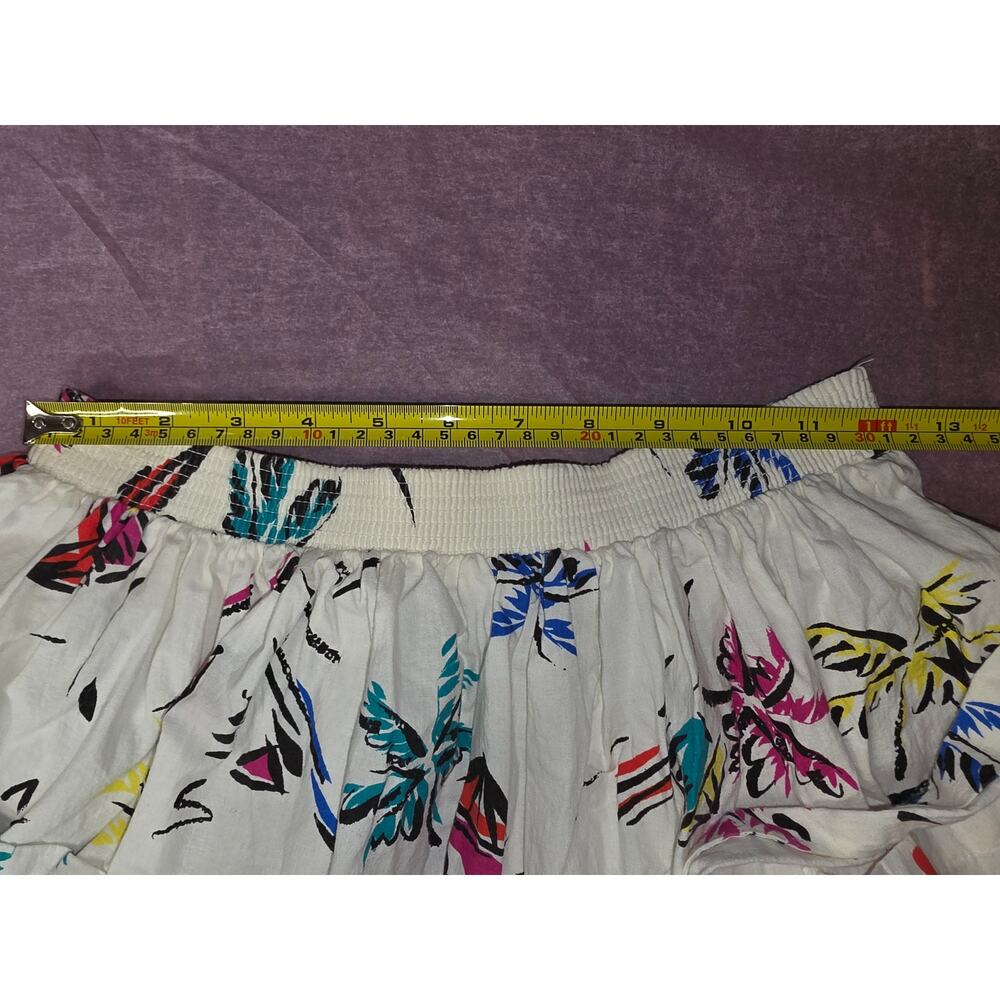 Vintage Ms. Paquette California Tropical Palm Print Midi Skirt Medium Made USA - Picture 7 of 10